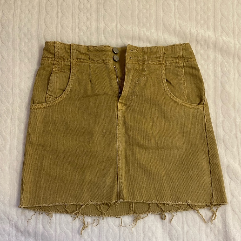 Free People Denim Mini Skirt